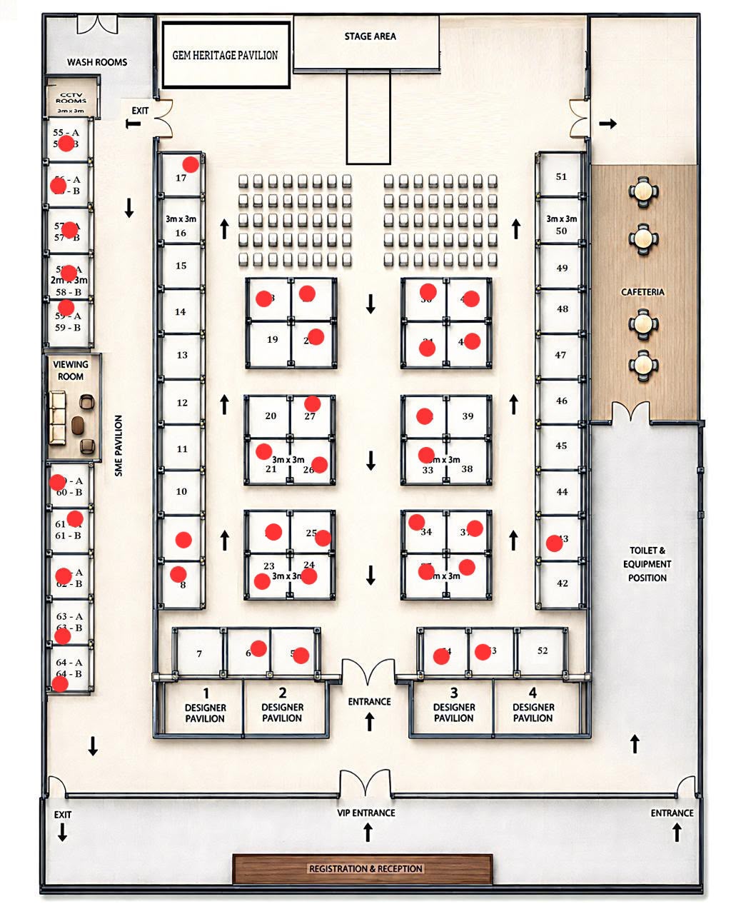 Pavilion floor plan